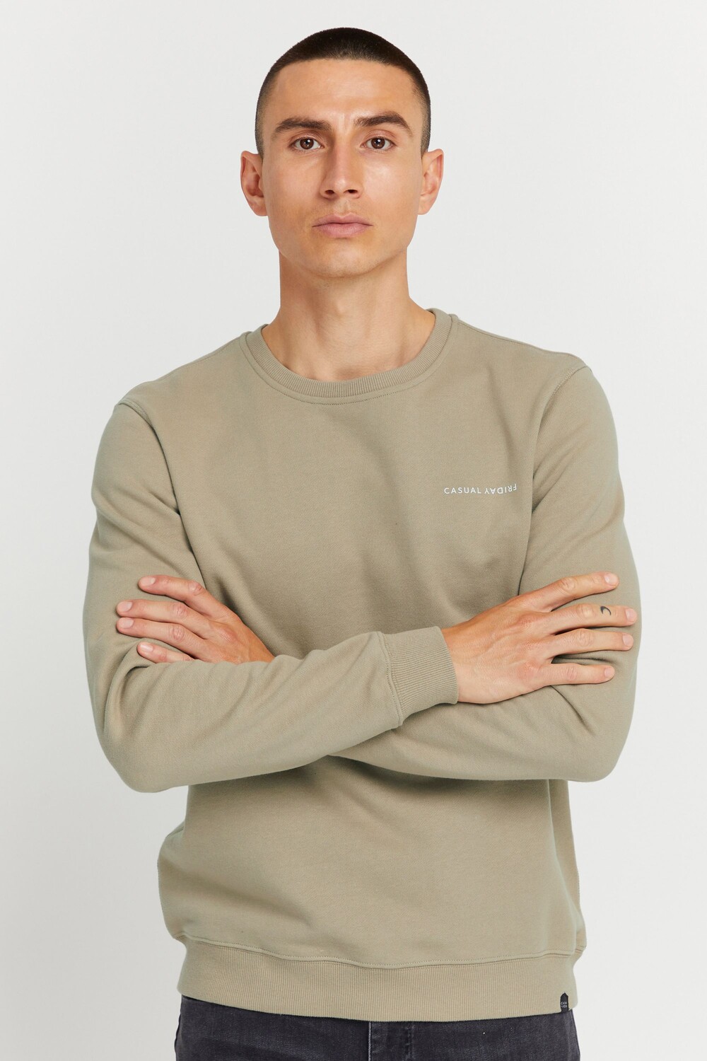 

Толстовка CASUAL FRIDAY Rundhalspullover CFSeverin 20504054, коричневый