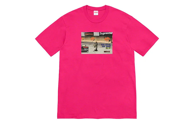 Футболка Thrasher Game Supreme, розовый красный