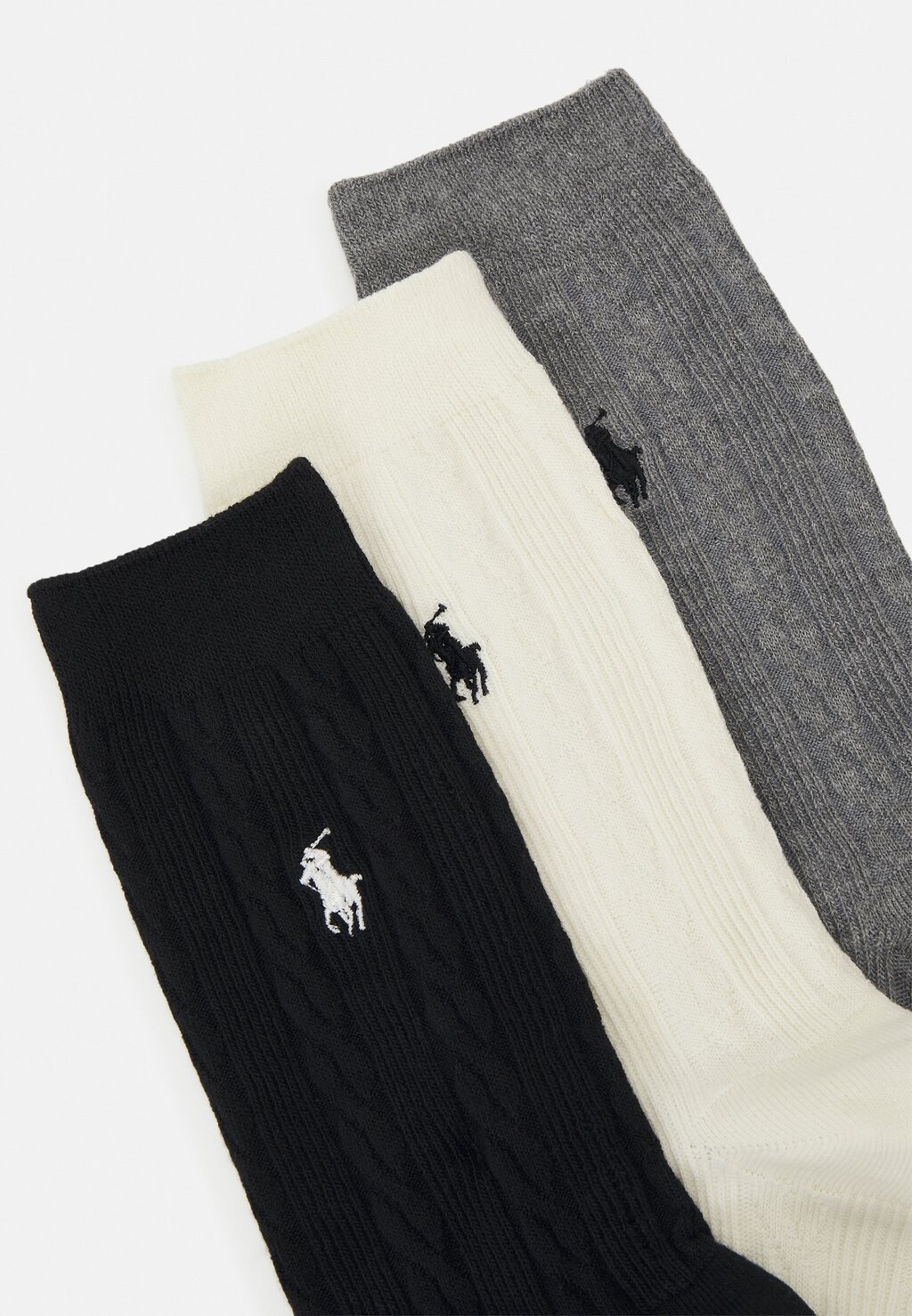 

Носки CABLE CREW 3 PACK Polo Ralph Lauren, черный