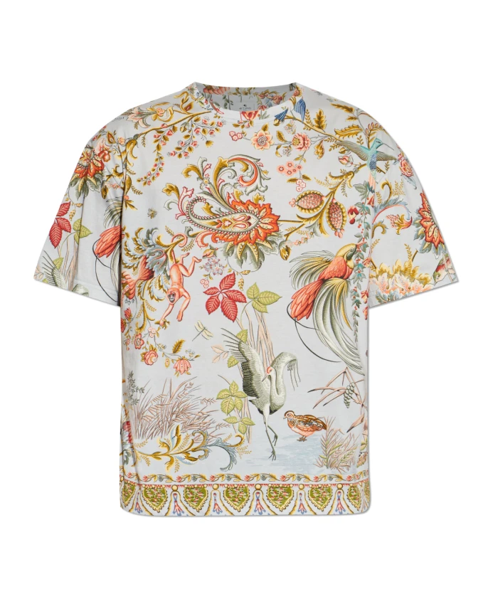 

Футболка с рисунком Etro, синий