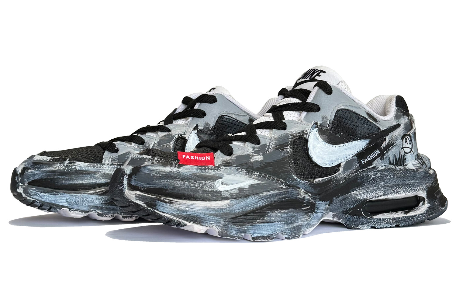 

Кроссовки Air Max Fusion женские с низким верхом, черный/серый Nike