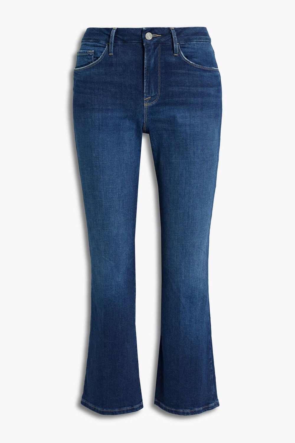 

Джинсы Le Cropped Mini Boot средней посадки FRAME, синий
