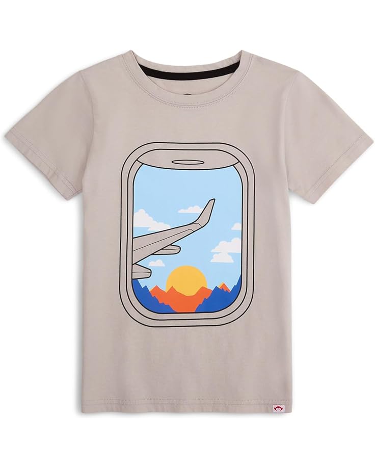

Футболка Appaman Kids Graphic Short Sleeve Tee, цвет Light Grey