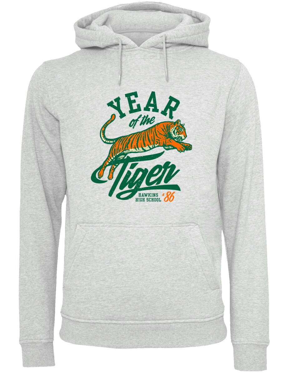 

Толстовка F4NT4STIC Stranger Things Hawkins Year of The Tiger 86 Netflix TV Series, Mottled Grey