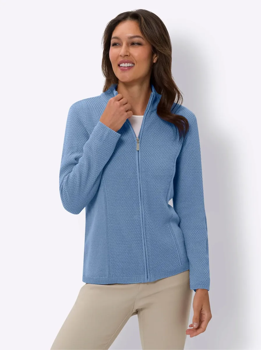 

Классический кардиган Basics Classic Basics, синий