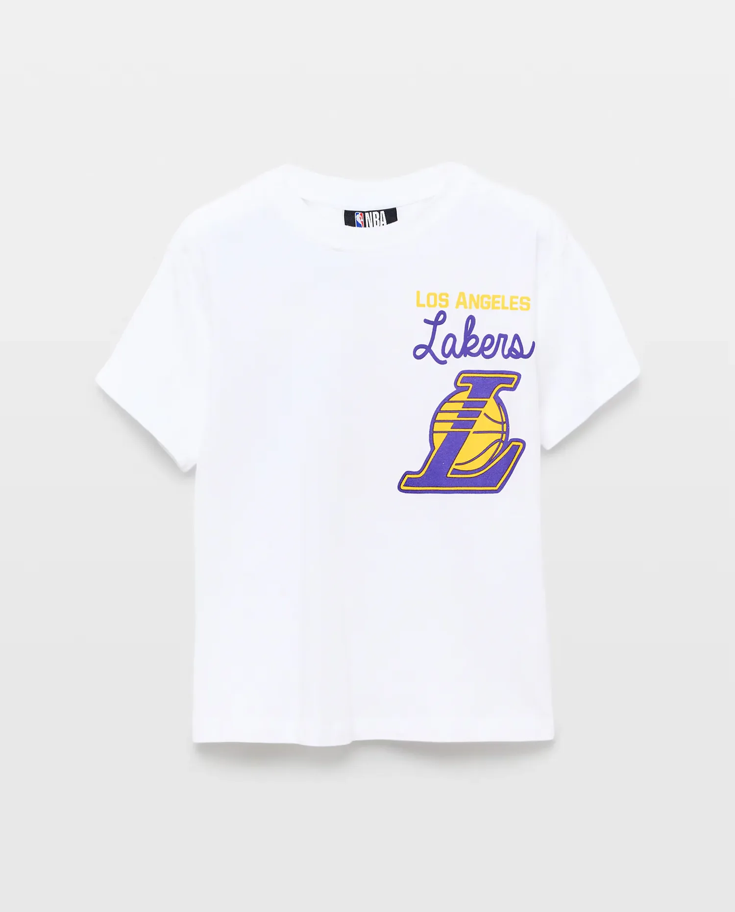 Детская футболка с коротким рукавом и лицензией НБА LAKERS Kids El Corte Inglés, белый — фото 4