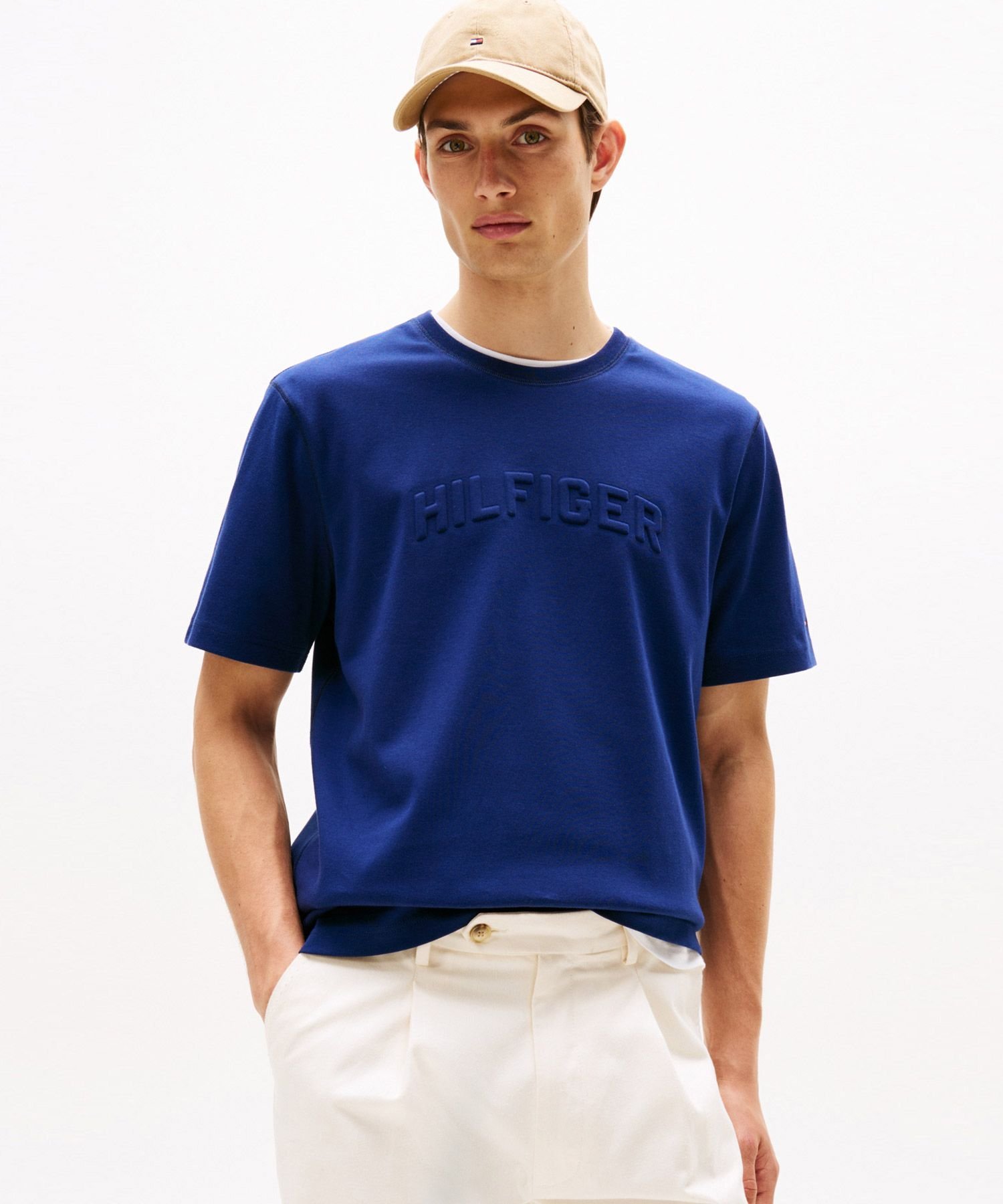 Футболка Hilfiger Arch Embossed TOMMY HILFIGER, Navy C7G