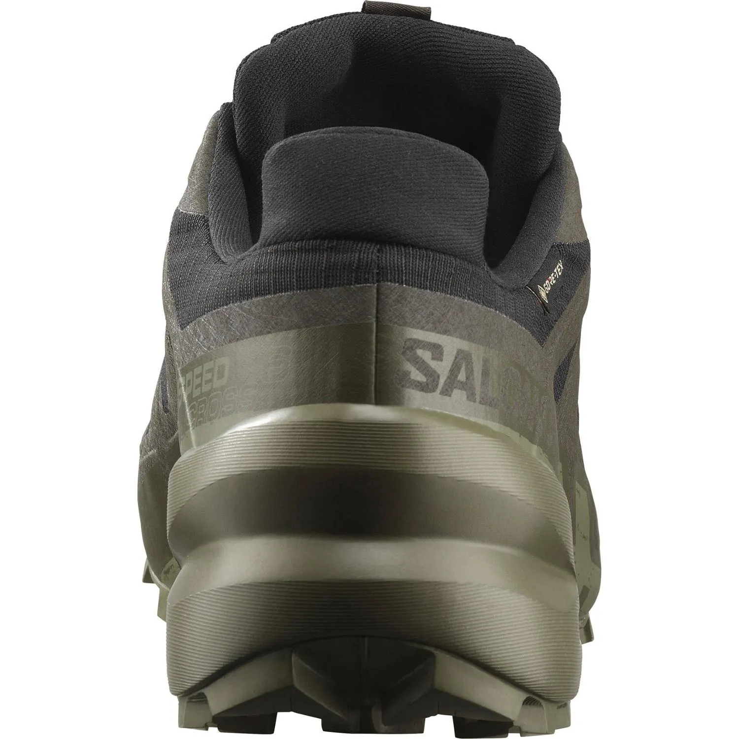 Кроссовки для трейлраннинга Speedcross 6 GORE-TEX мужские Salomon, Black/Peat/Deep Lichen Green — фото 4
