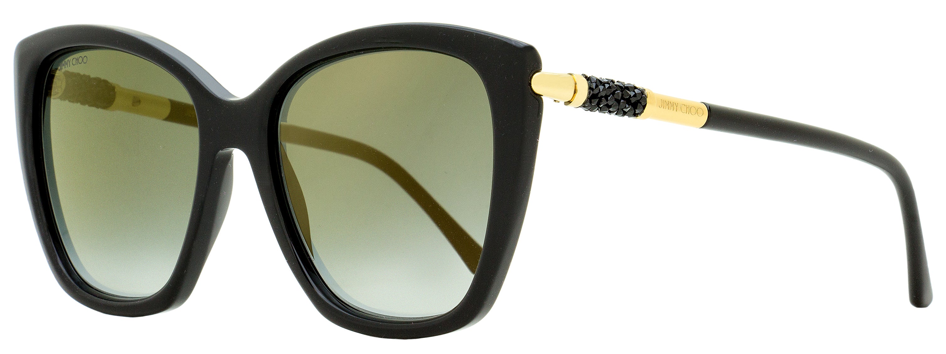 

Женские солнцезащитные очки-бабочки Jimmy Choo Rose 807FQ Black/Gold 55 мм