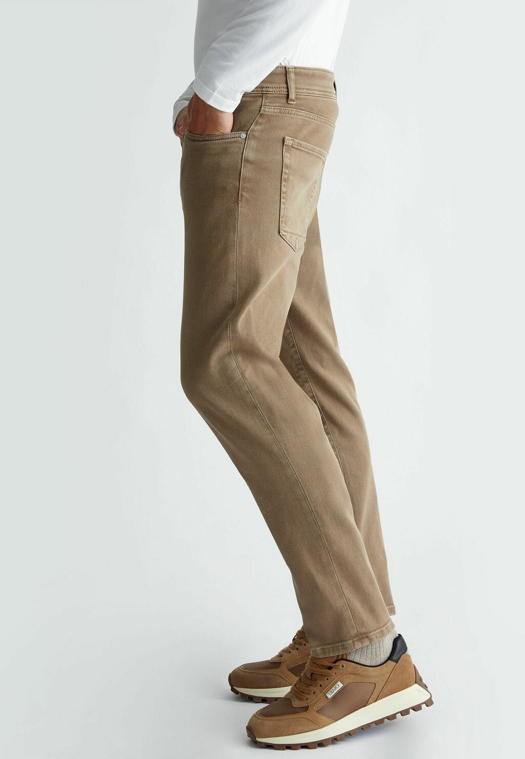 

Джинсы облегающего кроя CROPPED LIU JO, песочный