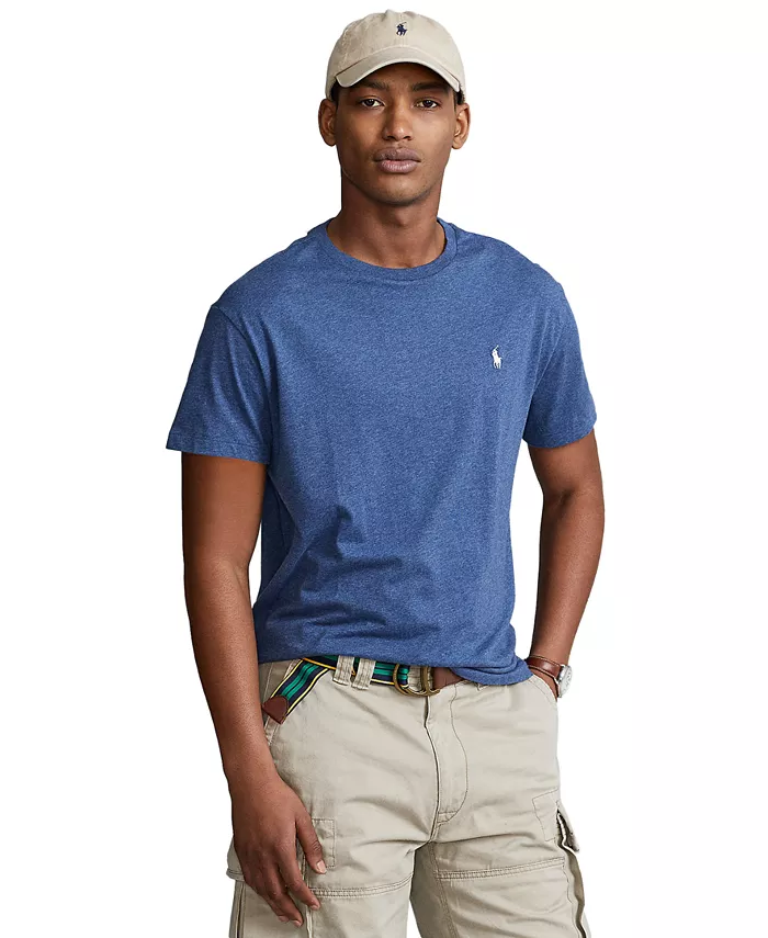 

Мужская классическая футболка с круглым вырезом Polo Ralph Lauren, синий