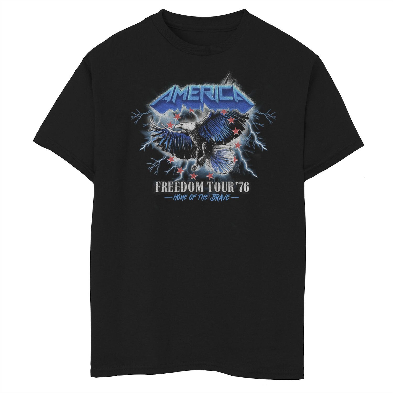 

Футболка с рисунком Eagle для мальчиков 8–20 лет Americana America Freedom Tour '76 Licensed Character