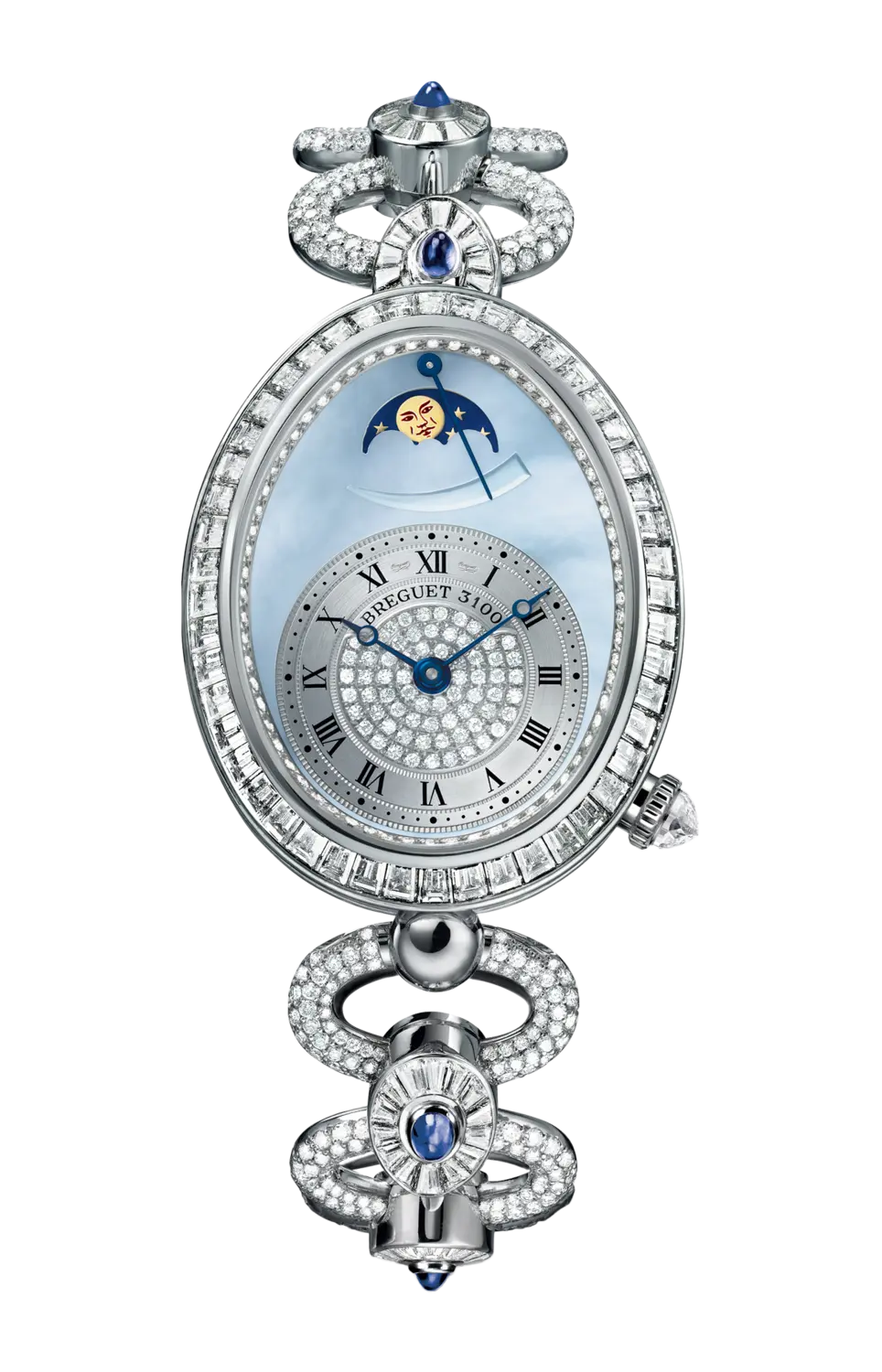 

Часы ladies' reine de naples high jewellery moon phases Breguet