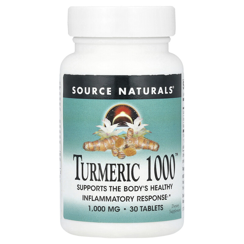 

Source Naturals, Куркума 1000 , 1000 мг, 30 таблеток