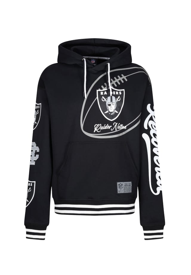 

Толстовка NFL Raiders Nation с капюшоном свободного кроя Re:Covered, черный