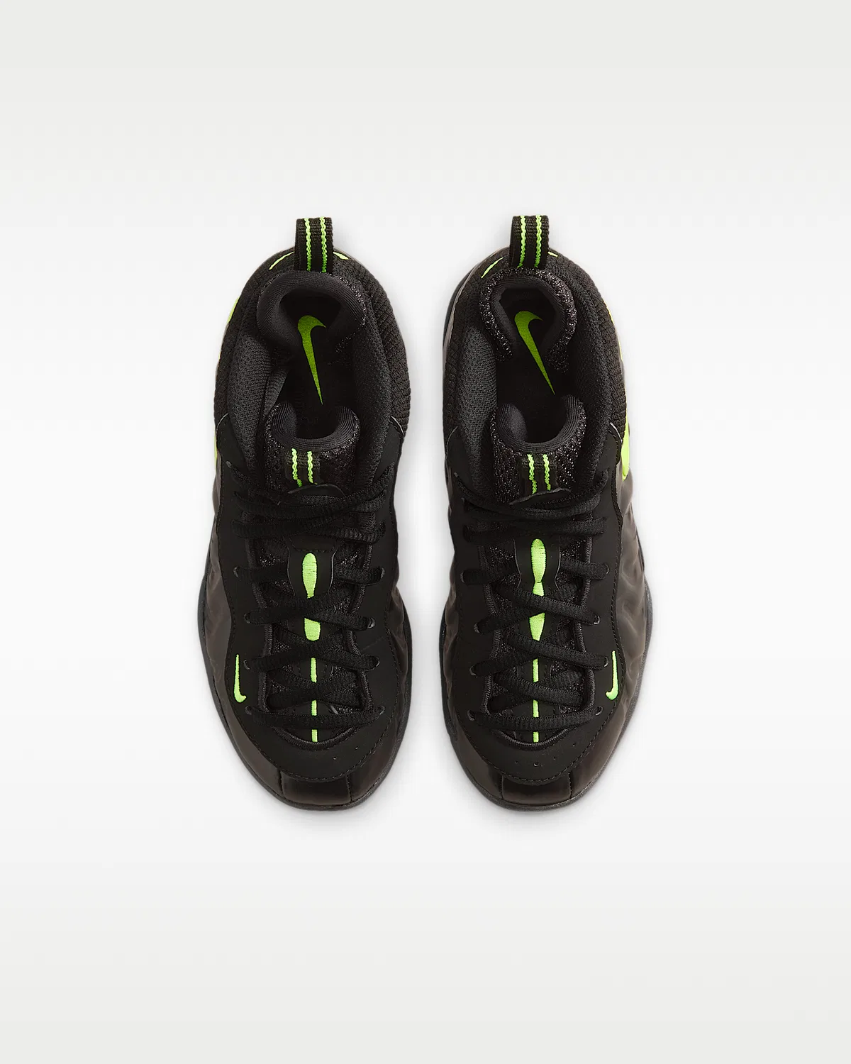Кроссовки Nike Little Posite Pro для малышей, Black/Voltage Yellow — фото 4