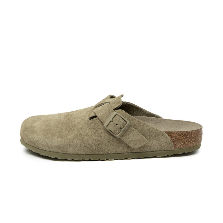 Мюли Birkenstock Boston Soft Footbed Faded Khaki, хаки — фото 4