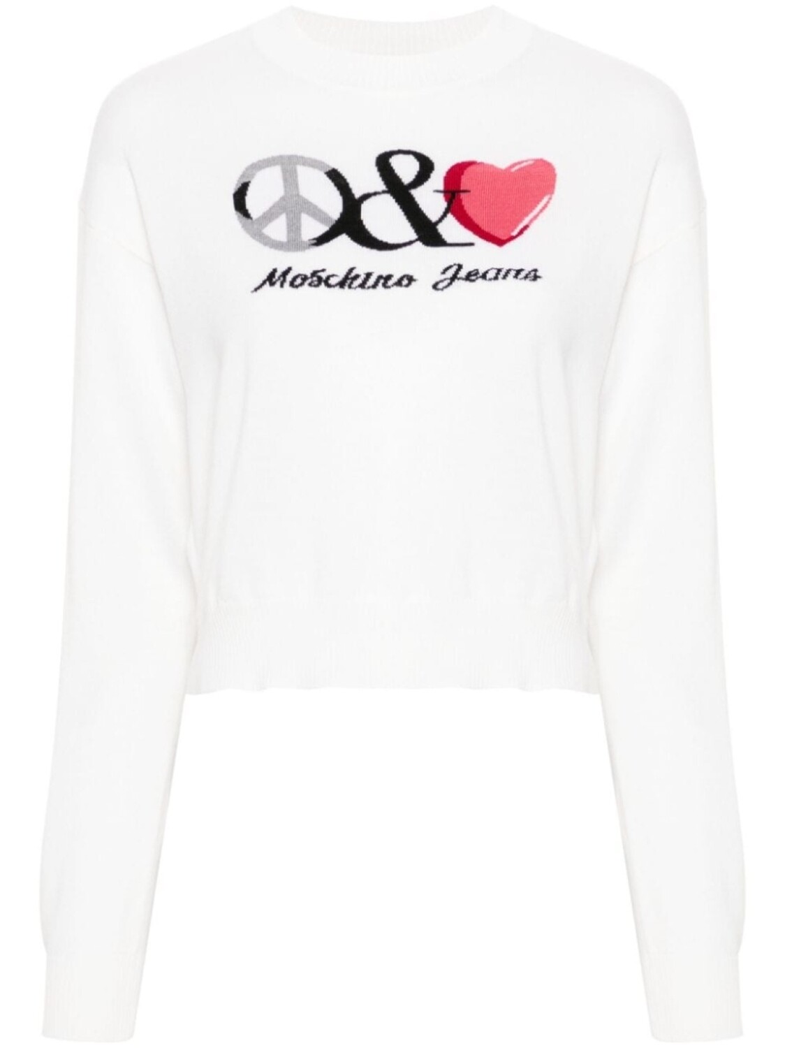 

MOSCHINO JEANS свитер с логотипом, нейтральный цвет