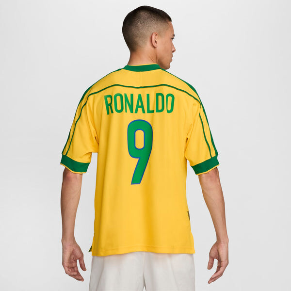 Спортивная футболка brazil 1998 reissue jersey 'ronaldo' Nike, желтый — фото 2