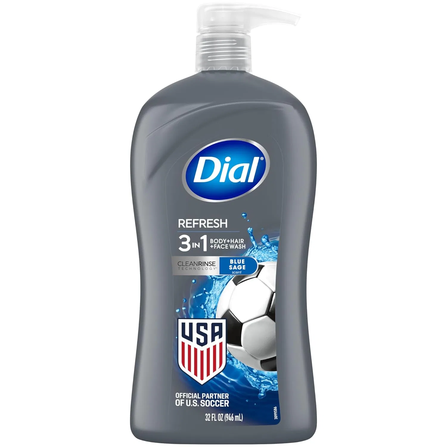 Гель для душа и шампунь Dial For Men Hydro Fresh, 946 мл Dial