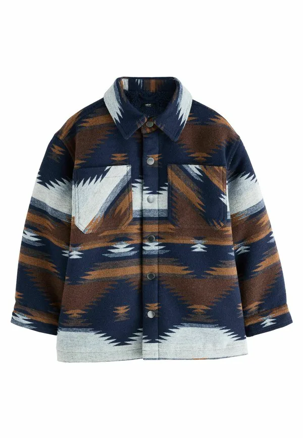 Легкая куртка на подкладке Next, Tan Navy Ikat Pattern — фото 4