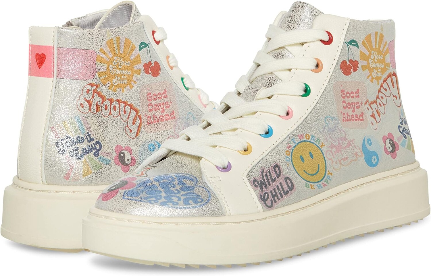 

Кроссовки Chipper Steve Madden, цвет Silver Multi