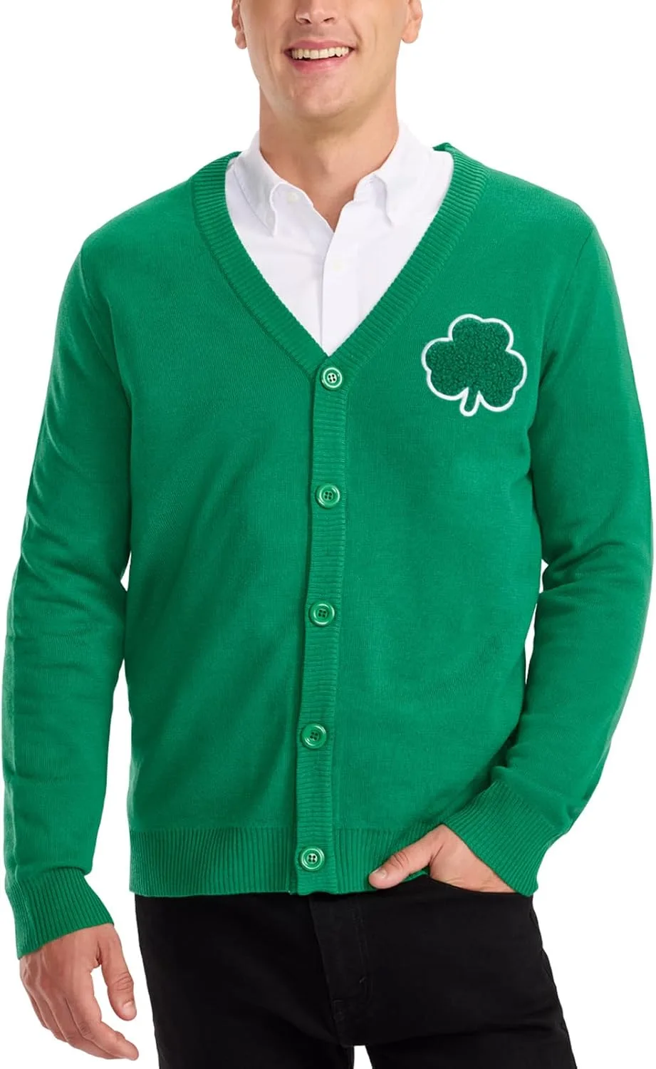 

Кардиган Tipsy Elves St. Patrick’s Day, мягкий вязаный, зеленый