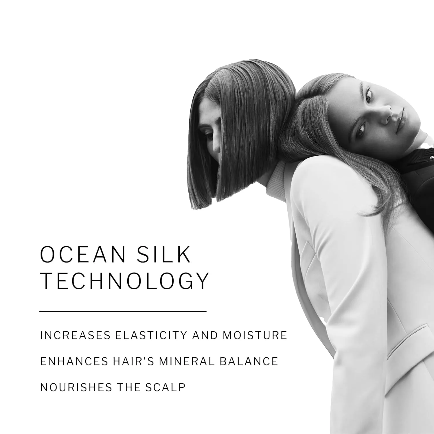 Набор увлажняющего шампуня и кондиционера SACHAJUAN с технологией Ocean Silk и аргановым маслом для восстановления и контроля пушистости, 2 шт (1 л) 991 мл (2 шт.) — фото 4