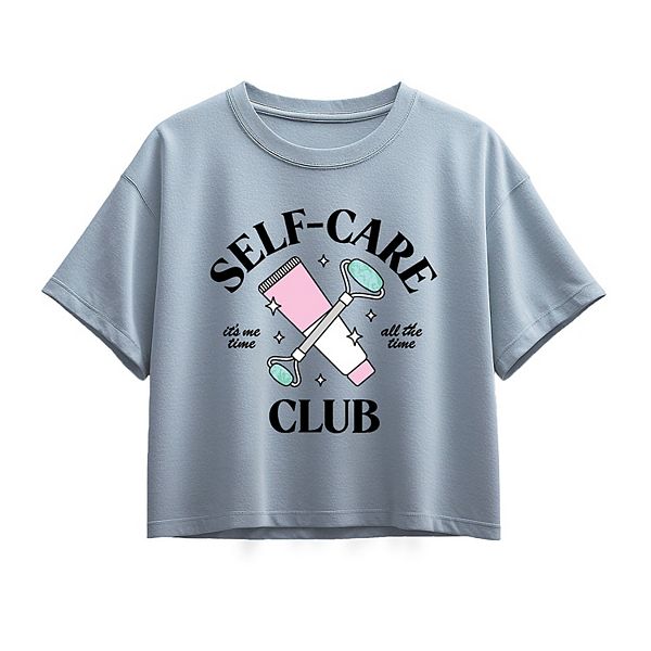 

Футболка Boxy для девочек 7-16 лет Self Care Club Licensed Character, Chambray Blue