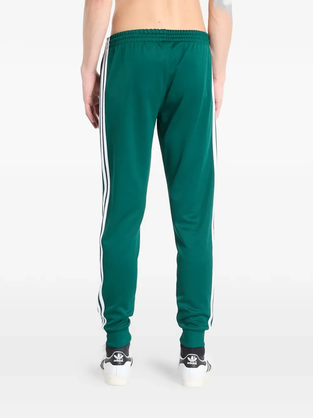 Спортивные брюки в полоску Adidas, зеленый — фото 2