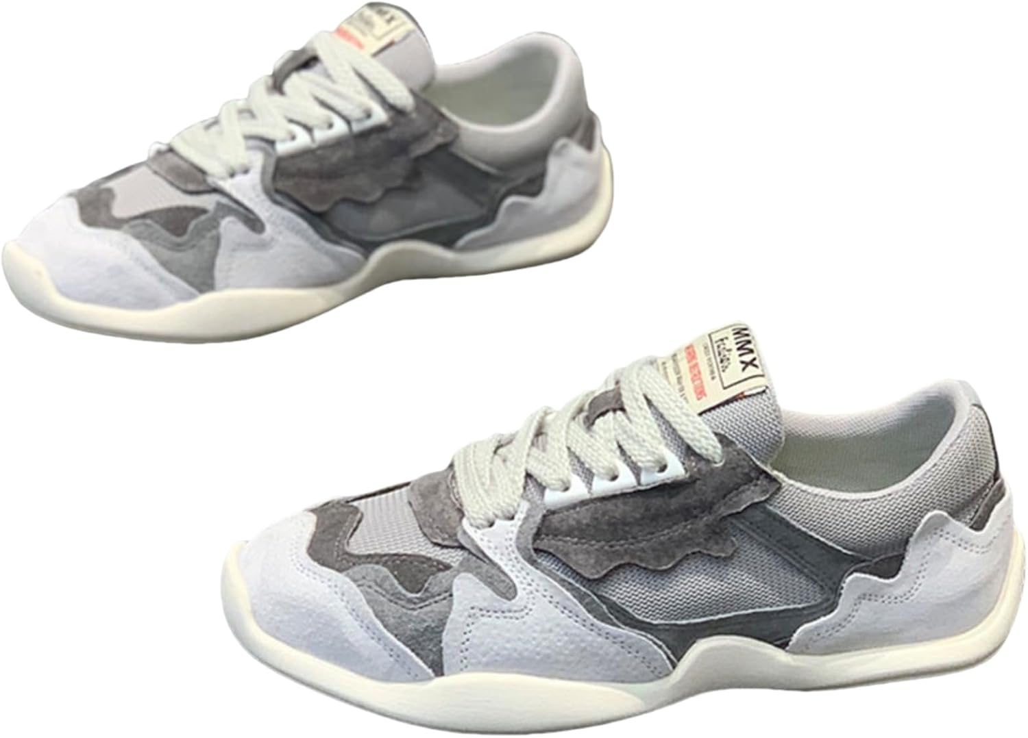 

Мужские ретро-кроссовки Aokisx в стиле пэчворк, модная повседневная спортивная обувь- стильные для прогулок на свежем воздухе, тренировок в спортзале и ежедневных поездок, серый