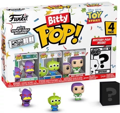 

История игрушек - Bitty Pop, 4 упаковки по 2,5 см - Zurg Funko POP!