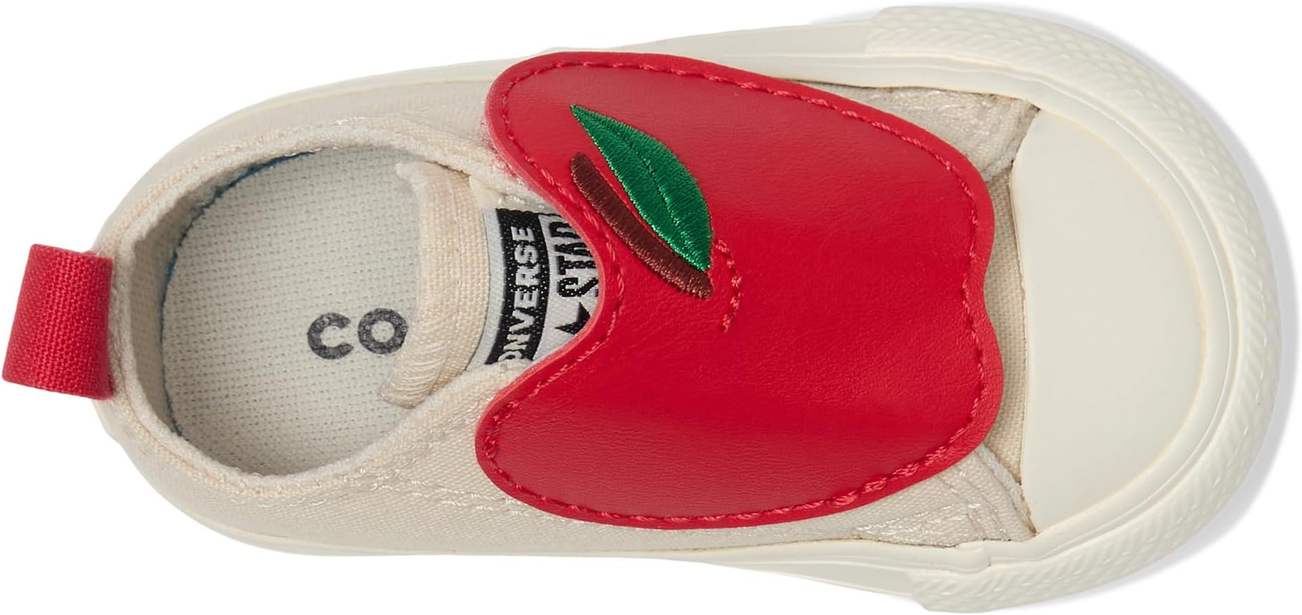 Кроссовки Converse Kids Chuck Taylor All Star Apples Easy On, цвет Light Dune/Red/Egret — фото 2