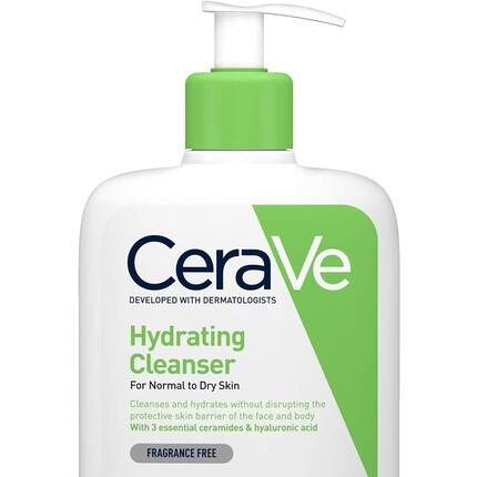

CeraVe Увлажняющее очищающее средство для нормальной и сухой кожи с гиалуроновой кислотой и 3 основными керамидами 473 мл