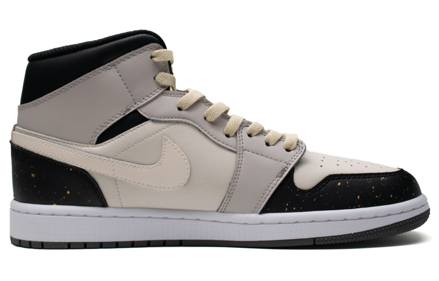 Jordan Детские баскетбольные кроссовки Air 1 Auspicious Clouds And Snake Mid-Top, черные, для подростков — фото 3