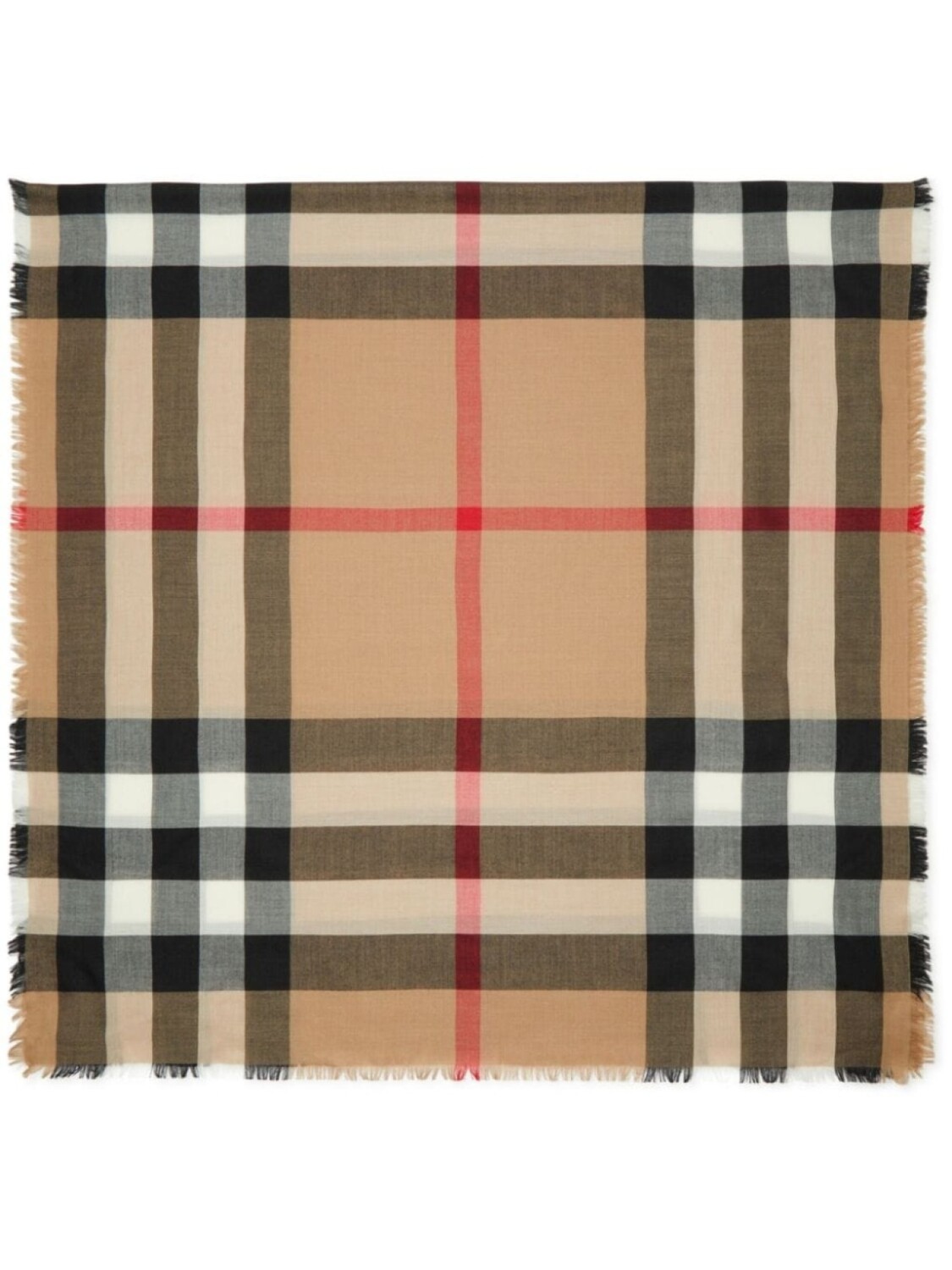 

Burberry шарф в клетку, нейтральный цвет