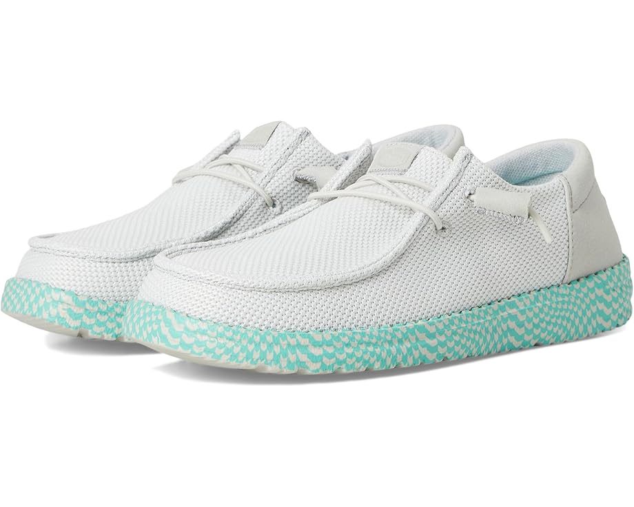 Кроссовки Hey Dude Wendy Funk Warped Geo, цвет Grey/Aqua