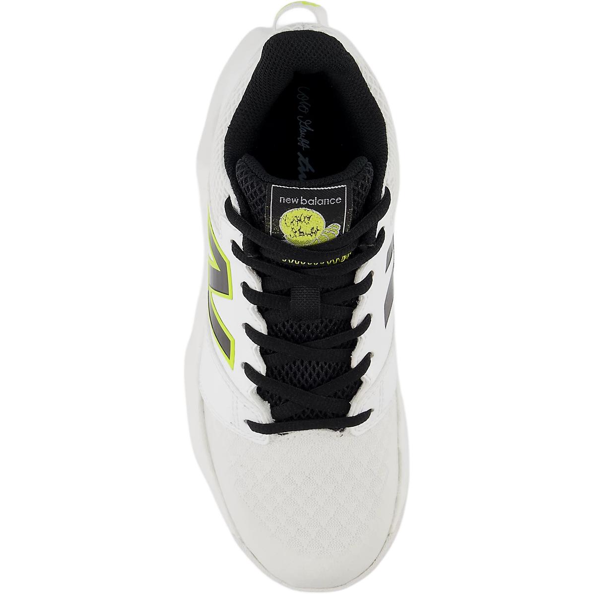 Детские кроссовки Mid Top White Kids' New Balance, бело-черные — фото 4