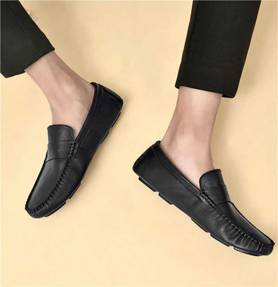 Мужские лоферы дышащие, Slip On, Black UOPYNE — фото 3