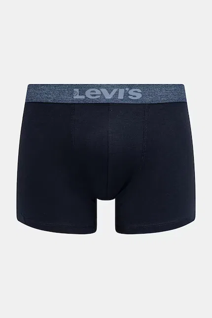 Боксеры хлопковые с эластаном 2 шт Levi's, синий — фото 3