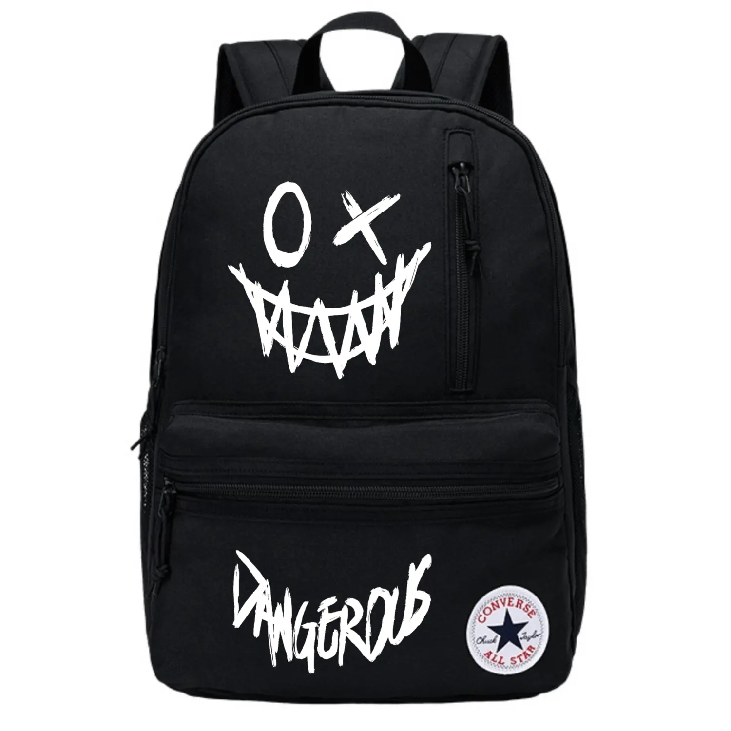 

Converse Полиэстеровый рюкзак обычный унисекс Jet Black, Ghost Face