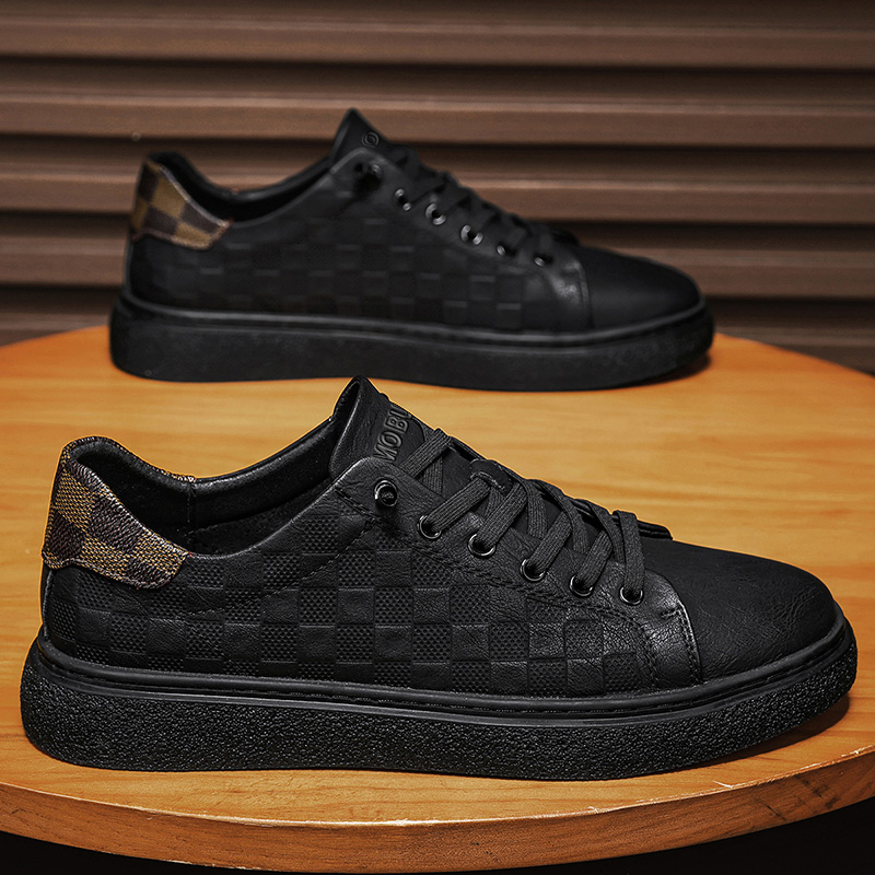 XIMO BULL Мужские повседневные кроссовки Low top черно-коричневые, цвет Coffee — фото 4