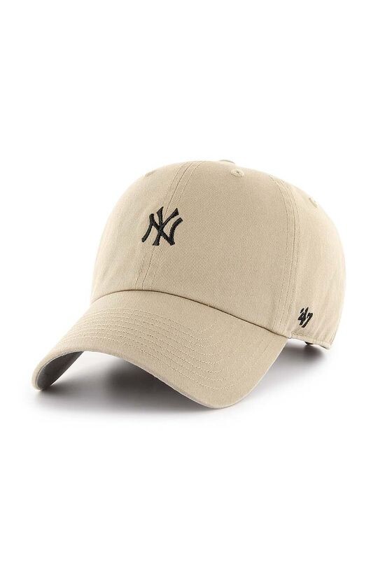 

Хлопковая бейсболка MLB New York Yankees 47 brand, бежевый