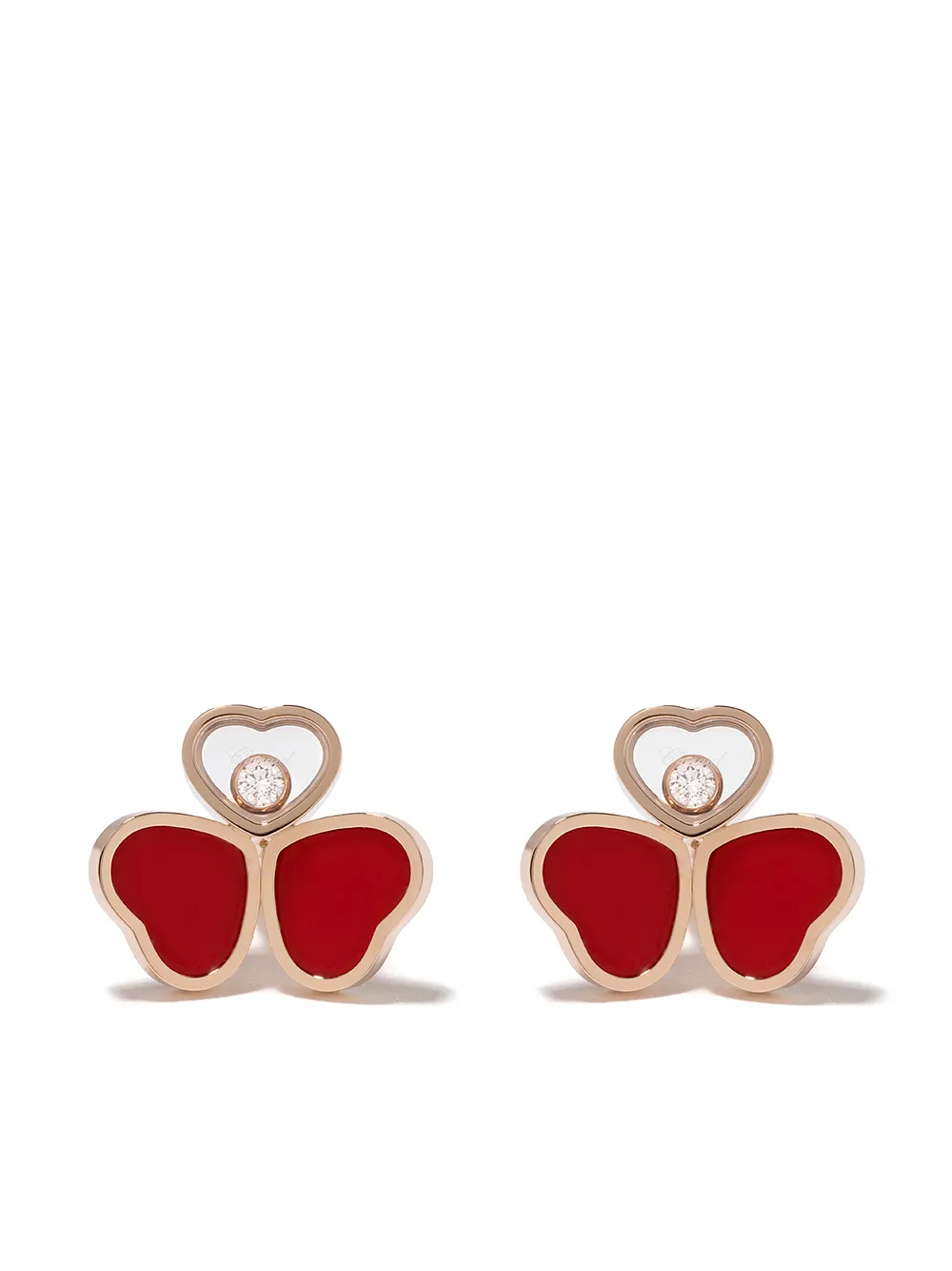 

Серьги Happy Hearts из розового золота с бриллиантами Chopard