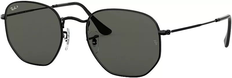 

Шестиугольные металлические солнцезащитные очки Ray-Ban, черный/зеленый