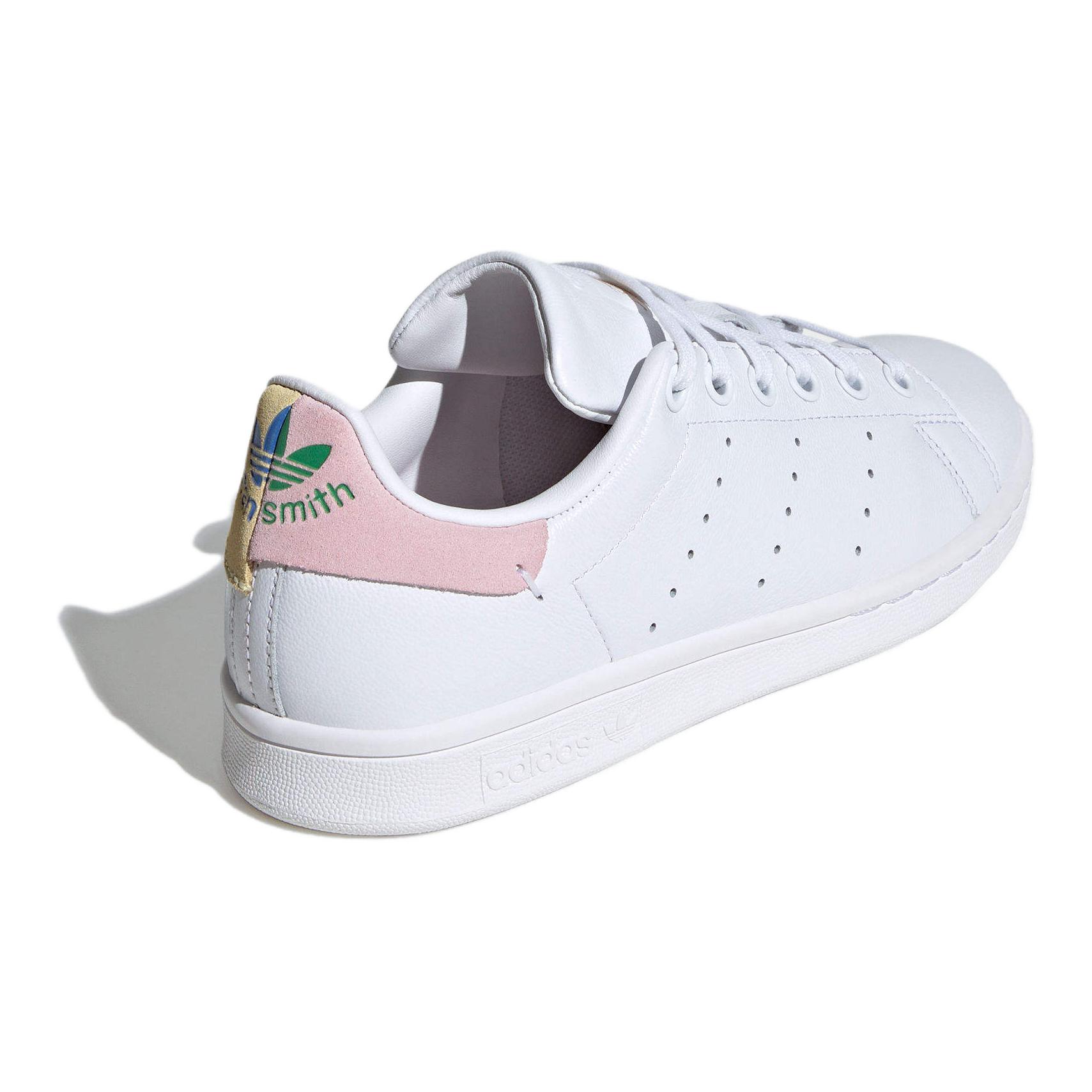 STAN SMITH Low Top Детские скейтбординговые кроссовки Белые Розовые Подростки Adidas Originals — фото 3
