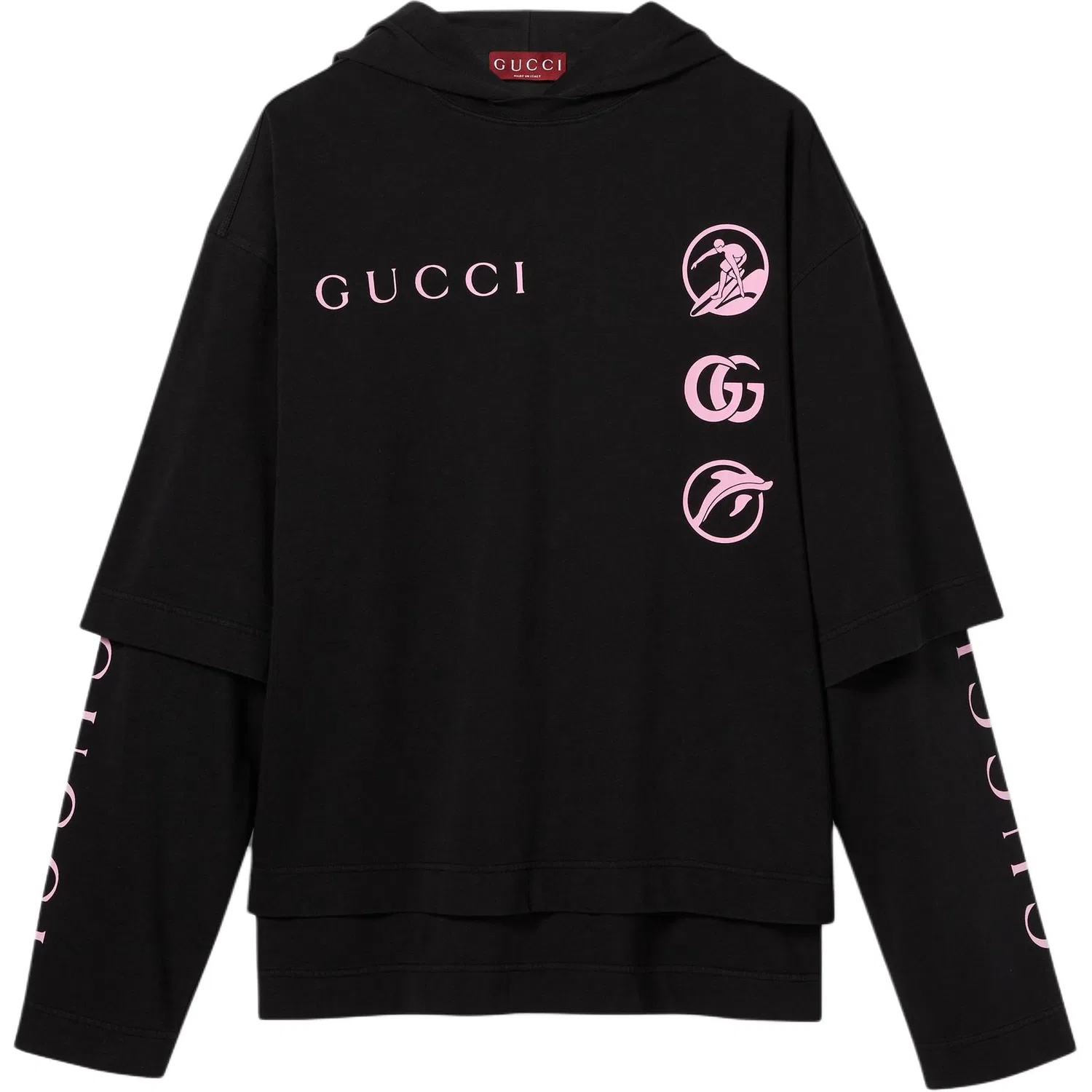 Толстовка мужская GUCCI SS25 Black, Черная