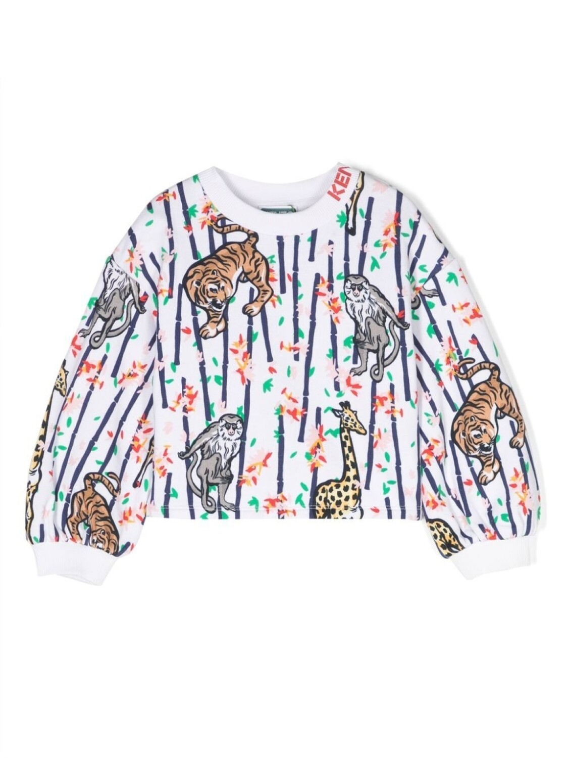 

Kenzo Kids 'Bamboo' coton sweatshirt, белый