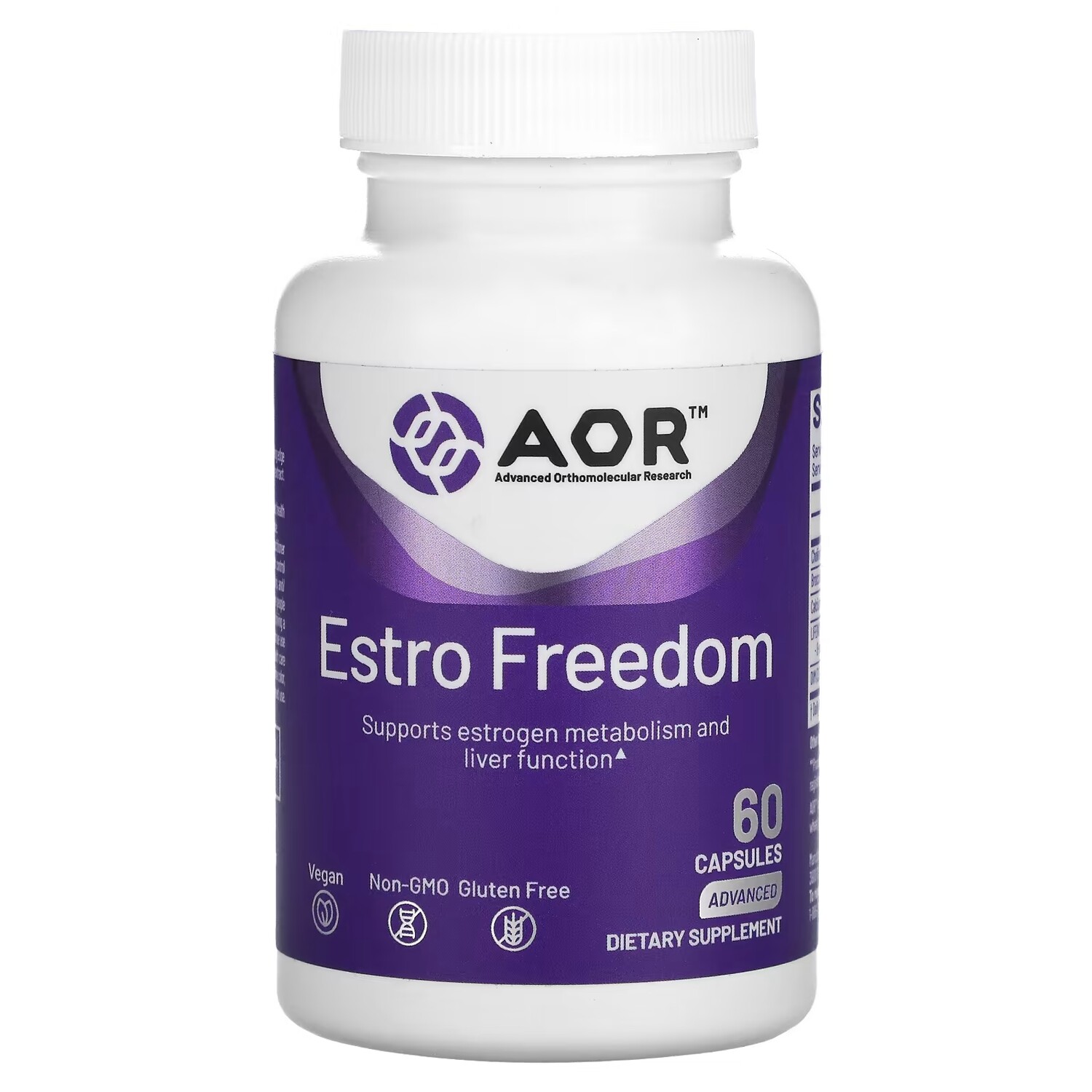 

Передовые ортомолекулярные исследования AOR Estro Freedom, 60 капсул