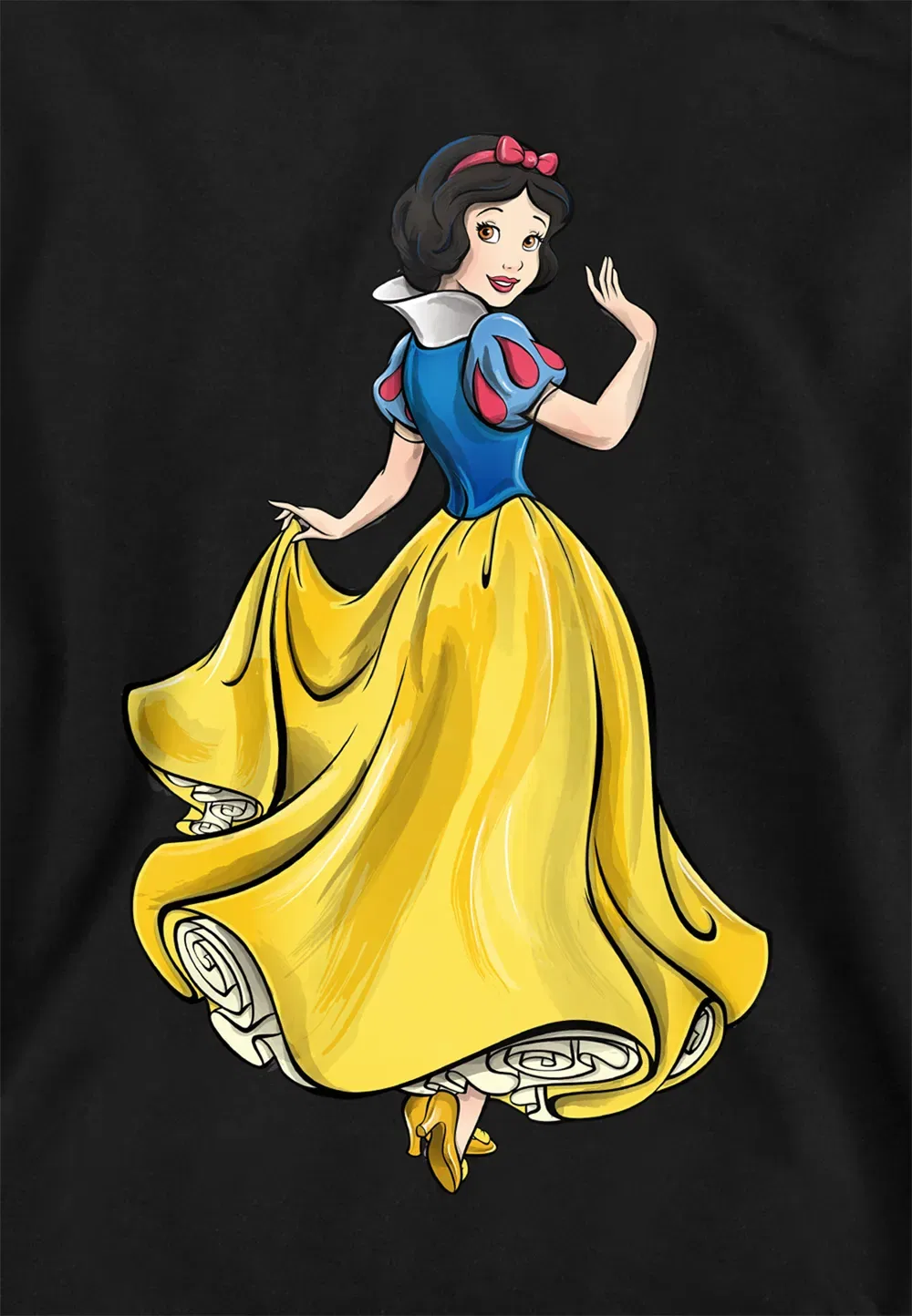 Детский худи Disney Snow White, черный, черный — фото 2